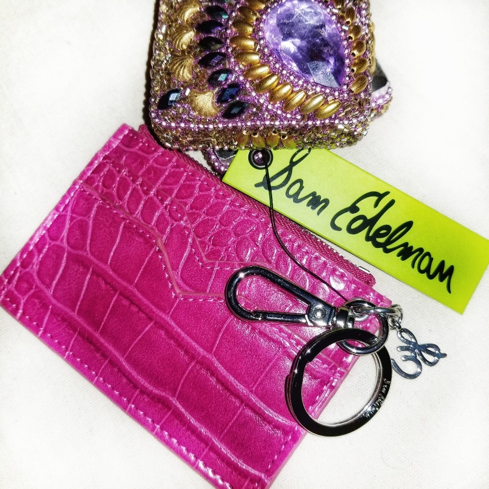 🎉HP🎉Sam Edelman Crocodile Leather Coin Purse